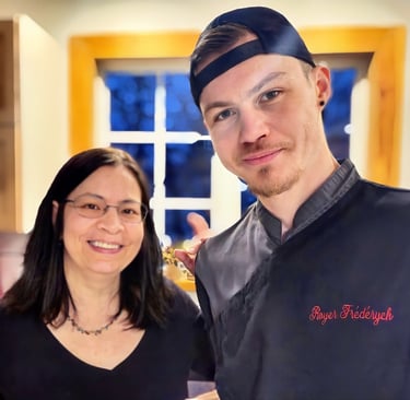 chef avec une cliente