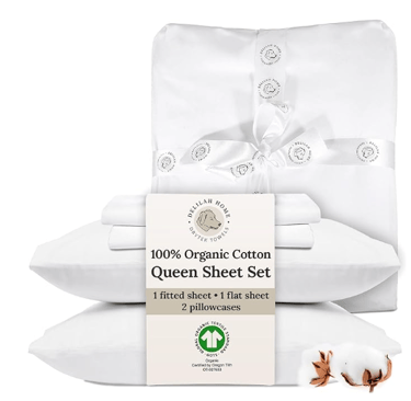 Delilah Home 100% organic cotton sheet set