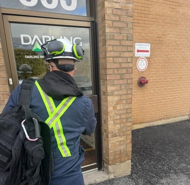 MagnetCert technician performing an onsite magnet audit