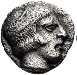 Thu pentacle coin with runes 300 BCE