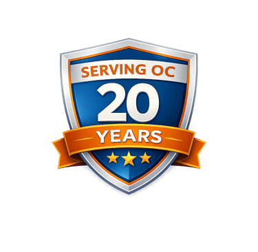 serving oc 20 years badge