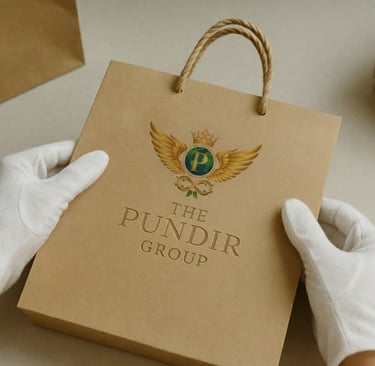 Premium sustainable paper bags for retail and corporate branding