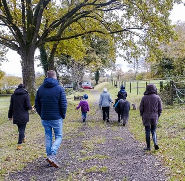 Promenade sensorielle dans l'association