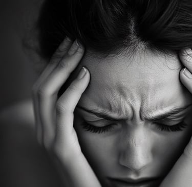 امرأة متوترة