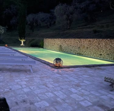 Swimming pool to relax in on italy gay retreat