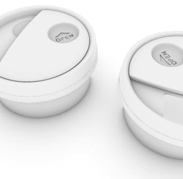 SAUCE CONTAINER, modelled in Rhino 3D, designed by Koorosh Shojaei