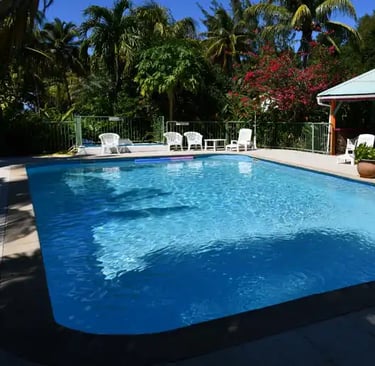 Piscine de Fleurs-des-Iles à Deshaies, Guadeloupe