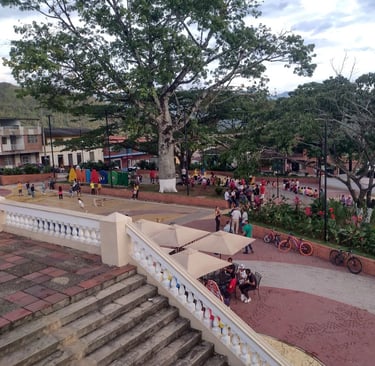 parque de nocama visto desde el atrio por juan garcia