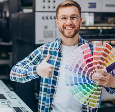 une équipe experte et professionnelle pour suivre la réalisation de vos imprimés