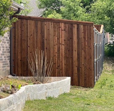 Dark Wood Fence