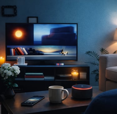 Home essentials including smart home devices, decor and everyday household items