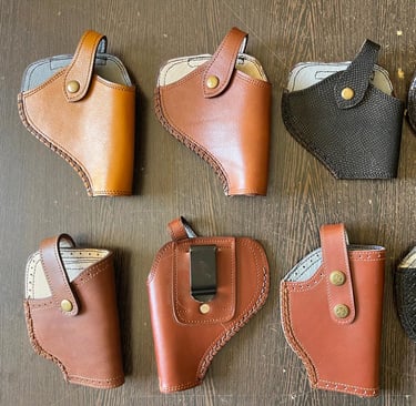 leather gun cover with clip
