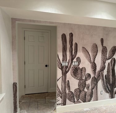 Wallpaper installation project in Chandler, AZ