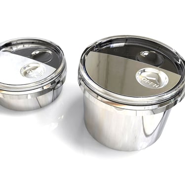 Final disposable sauce container ready for restaurant use in two sizes, designed by Koorosh Shojaei