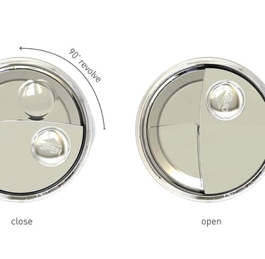 Final product image demonstrating one-handed usability, designed by Koorosh Shojaei