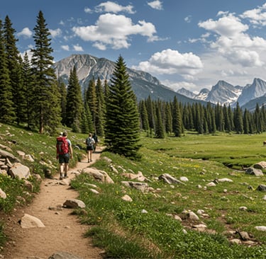 Panoramic view of one of the best US National Parks for Summer 2025, showcasing top summer hiking