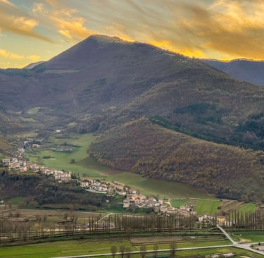 Boschi e ruscelli rilassanti nelle Marche