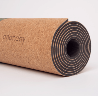 Ananday cork yoga mat non-toxic eco-friendly yoga mat