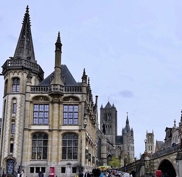 Au bord du canal à Gand