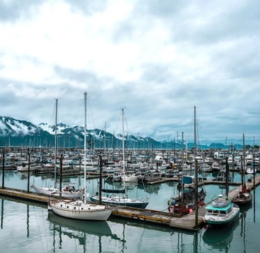 Anchorage, AK - The boat marina at Seward Alaska