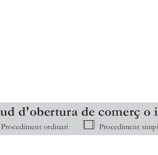 Sol·licitud  d'obertura de comerç Andorra