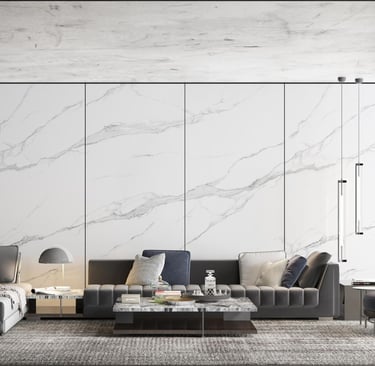 White brown sintered stone wall tiles large format