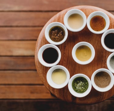 Variety of Dressing Sauce