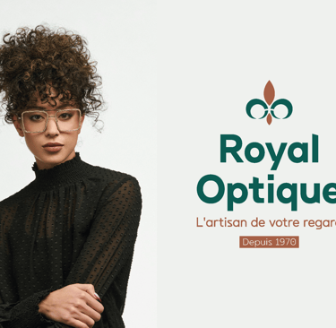 Réalisation : logo d'entreprise - Royal Optique - Opticien - Orléans - Amy Atelier Graphique