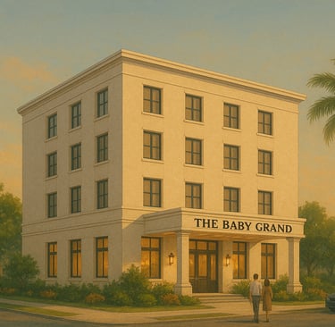 the baby grand hotel grand opening in Coronado