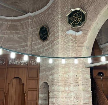 Stone interior of Fenari Isa Mosque in Istanbul