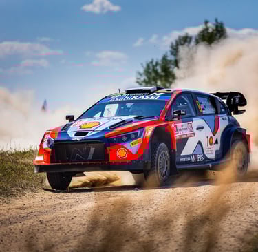 Ottas Tanakas Hyundai WRC ralis