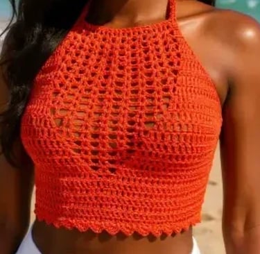 Top Sabranka fait main au crochet par Cachalabibi