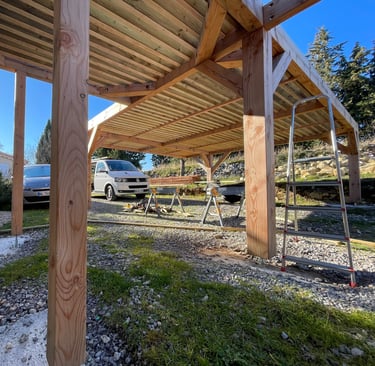 Carport bois, abris voiture
