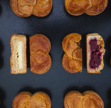 gâteau basque Maison Pommiers crème et cerise