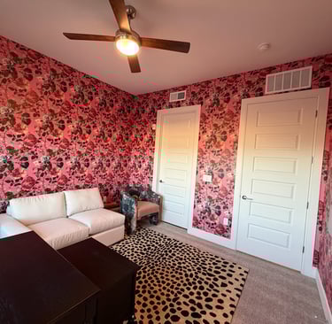 Wallpaper installation project in Phoenix, AZ