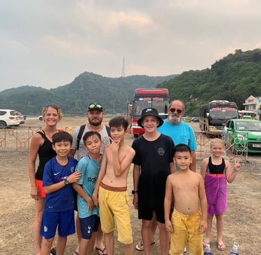 The fishing village kids Vietnam