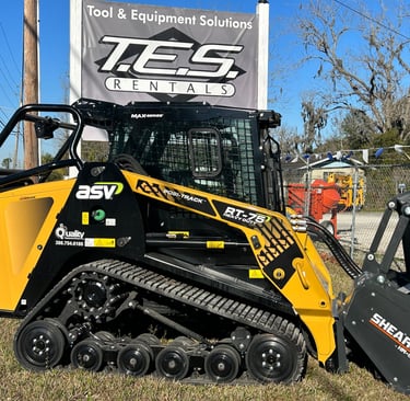 ASV RT-75HD MAX with Shearex HM60 forestry mulcher available for rent in Starke, Florida