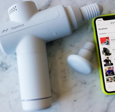 Hypervolt Go 2 portable percussion massager for on-the-go relief