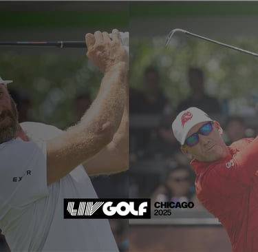 Dustin Johnson of 4Aces GC and Sergio Garcia of Fireballs GC lead after Round 1 of LIV Golf Chicago