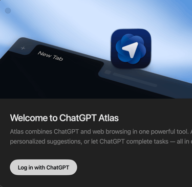 ChatGPT Atlas app icon displayed in macOS Applications folder after installation