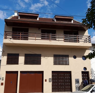 Casa despues del revestimiento texturado