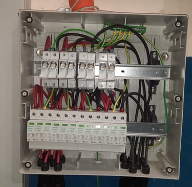 a box with wires and wires connected to a box with wires