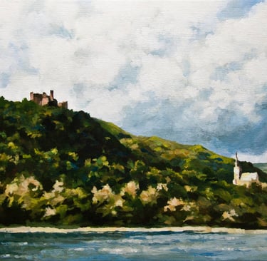 "On The Rhine" Acrylic $850