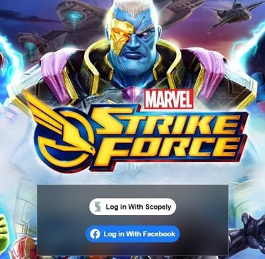 marvel strike force login issue