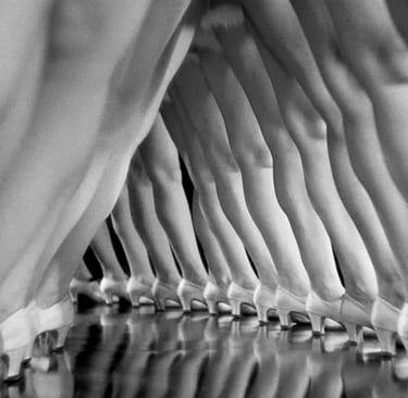The Camera moves between chorus girls’ legs during ‘Young and Healthy’ in 42nd Street