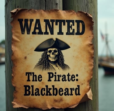 Wanted The Pirate: Blackbeard