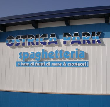 insegna lettere in polisterolo