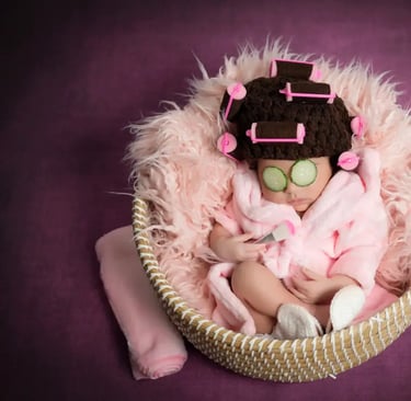 Newborn Photography barbie theme