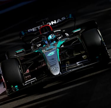 George'as Russellas Mercedes Formulė-1