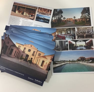 Diseño e impresión de comunicación para Ginevra Sotheby's. 